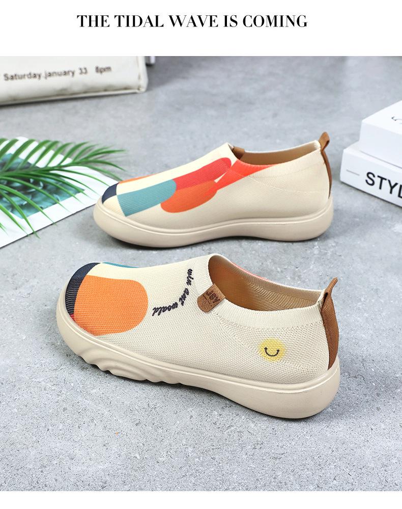 Damen Sommer Slipper Leichte Plateau Schuhe: Weiche Sohle & Atmungsaktive Freizeitsneaker