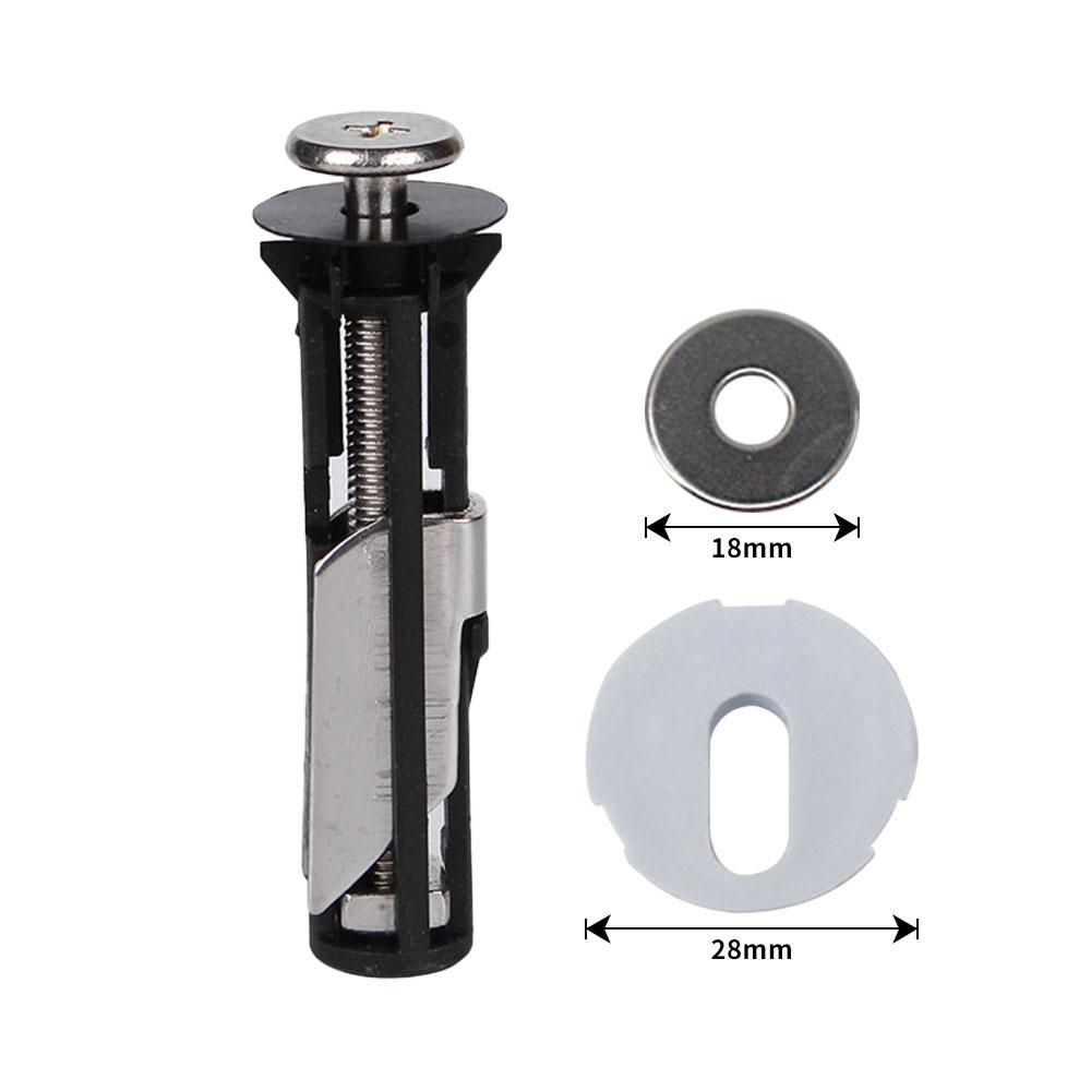 Universal Stainless Steel Water Tank Toilet Seat Hinges Bolts Screws Replacement Bathroom Fixture Toilet Lid Fixing Parts
