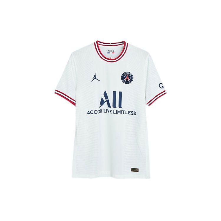 Jordan Men s PSG 21-22 Dri-FIT ADV Fourth Soccer Jersey White DH7467-101 S