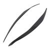 Front Headlight Eyebrow Cover ABS Black Front Headlight Lamp Eyebrow Cover Trim for 5 Series F10 LCI 2014 to 2016