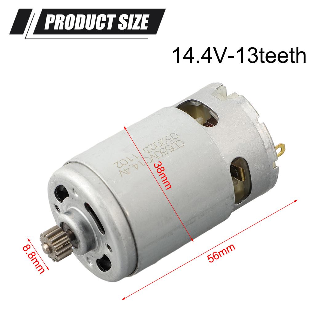 For Bosch Compatible RS550 Motor 13teeth 15teeth Replacement for TSR1080-2-LI GSR120LI Cordless Drill 12V 14.4V Power Tool Motor