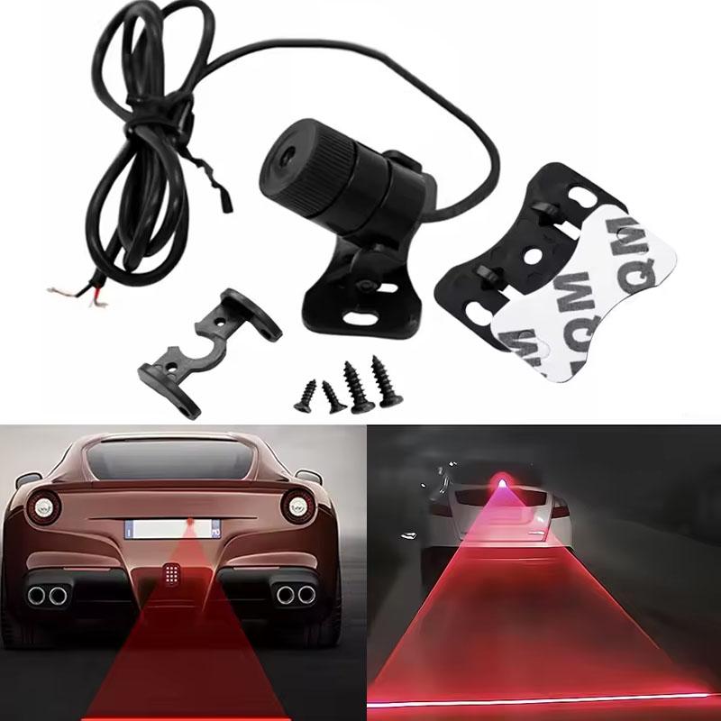 1/2/3PC Car Auto LED Laser Fog Light Vehicle Anti-Collision Taillight Brake Warning Lamp Cool Car End Rear Tail Fog