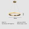 New Ring Crystal Chandelier Lamp Modern Minimalist Creative Luxury Bedroom Chandelier for Dining Room LED Crystal Pendant Lights