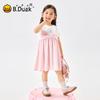 B.Duck Girls' Short Sleeve T-Shirt Dress