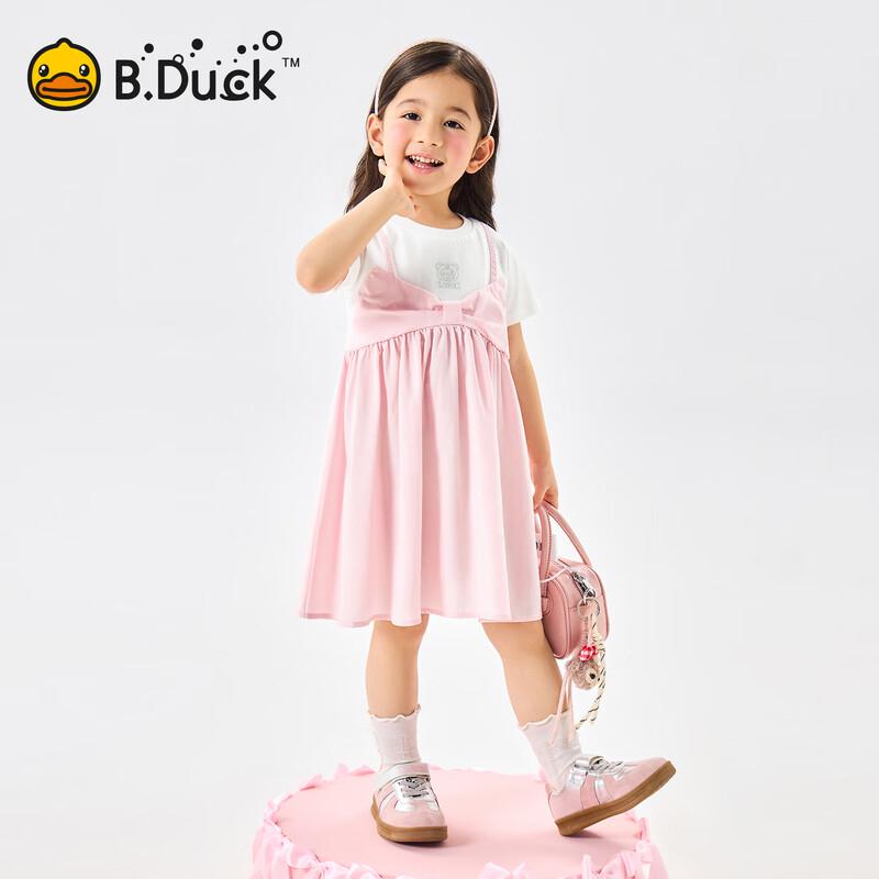 B.Duck Girls' Short Sleeve T-Shirt Dress