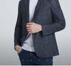 Langdeng men's casual suit jacket with two button pattern