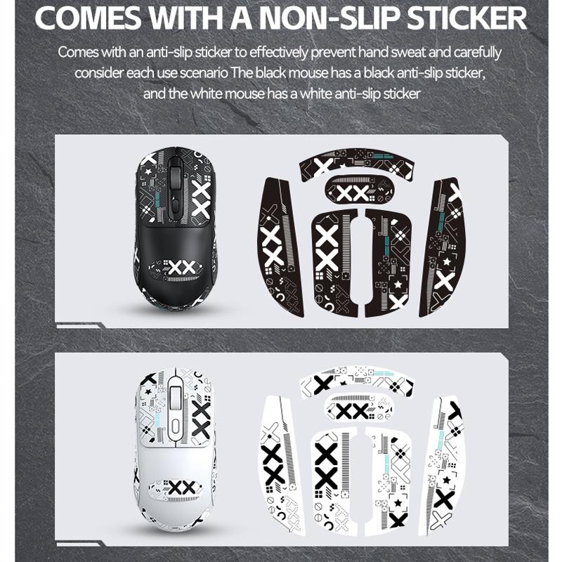 ZENTAURA X8 Dual Mode Wireless/Bluetooth Gaming Mouse with Anti-slip Sticker TYPE-C Rechargeable Office Mouse for Laptops