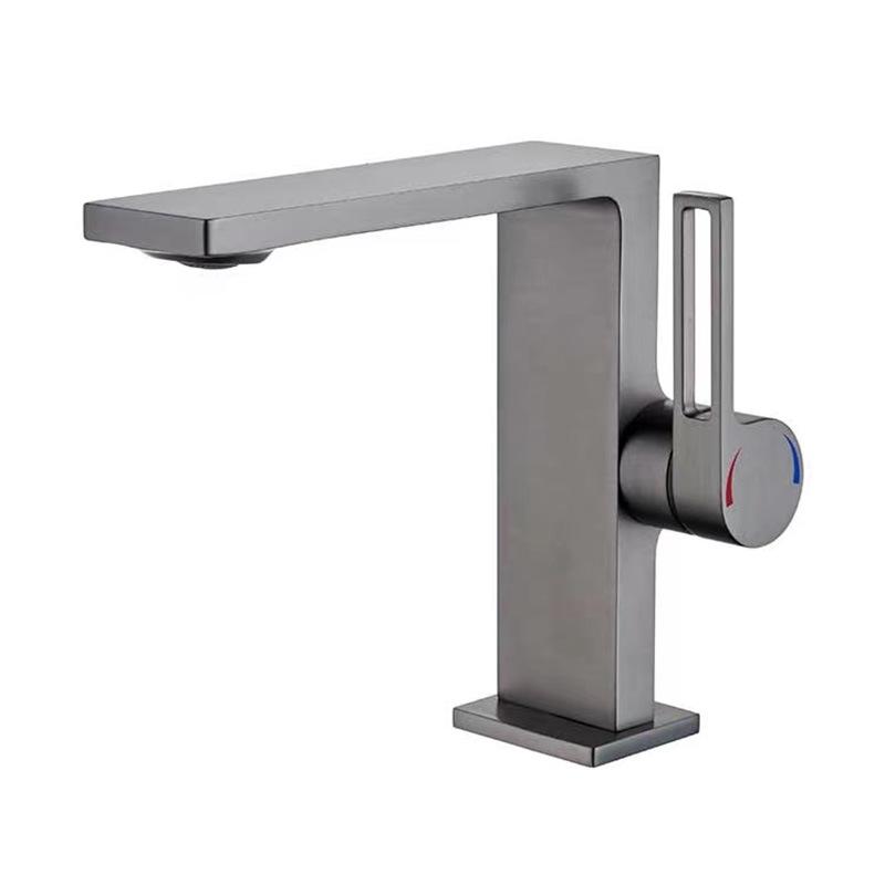 Baterie Lavoar Baie Aur Roz Alb Alamă Montare pe Punte Monocomandă Monogaură Mixer Apă Rece și Caldă Baterie Bazin Apă Negru/Alb