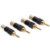 Preffair BA1410 Banana Plugs 24K Gold Plated HIFI Banana Speaker Plug for Audio and Video Receiver and Sound Systems