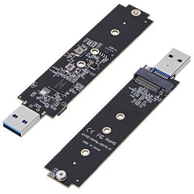 NVME To USB Adapter 10Gbps M.2 To USB Adapter Max 2TB USB To NVME PCI-E SSD Reader Support UASP TRIM for 2280 2260 2242 2230 SSD