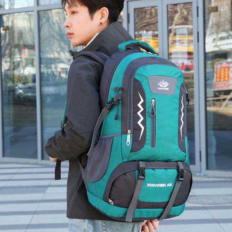 60L Wanderrucksack Herren Damen Outdoor Wasserdichter Reiserucksack Große Kapazität Bergsteigerrucksack Camping Kletterrucksack