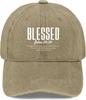 Blessed John 20 29 Baseball Cap Washed Distressed Polyester Casual Adult Unisex Sports Cap