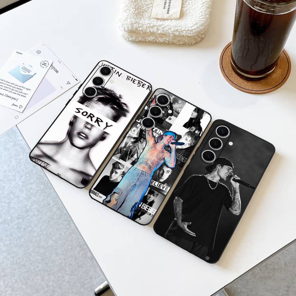 Singer Justin B-Bieber Phone Case For Samsung S 24 Fe 25 Ultra Plus 20 Lite 21 30 22 23 24 22 Ultra 5G Fundas