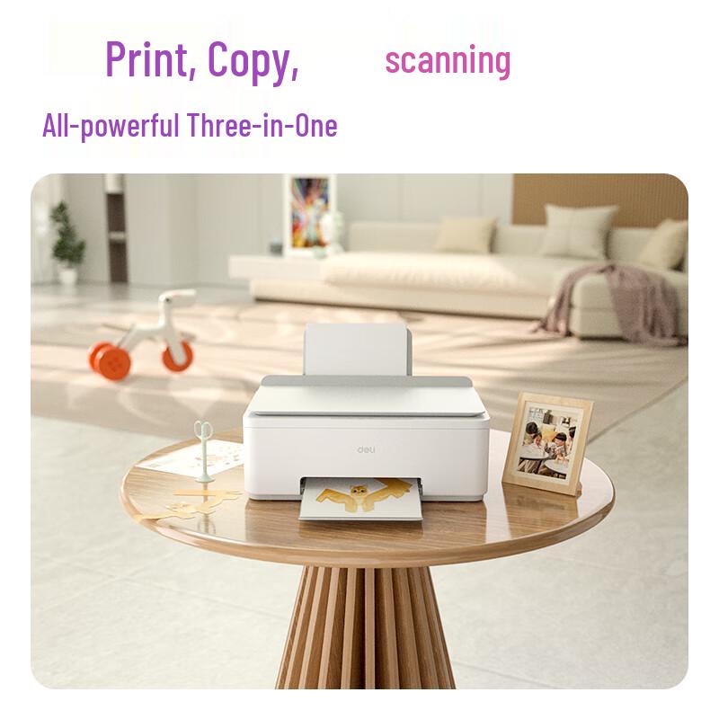 Deli L511Ws Wireless 3-in-1 Color Inkjet Printer CN plug (adapter included)