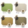 Pack of 4pcs Table Placemats PVC Table Mats Heat Insulated Pad Dinner Table Decor Japanese Style Mats 40x30cm