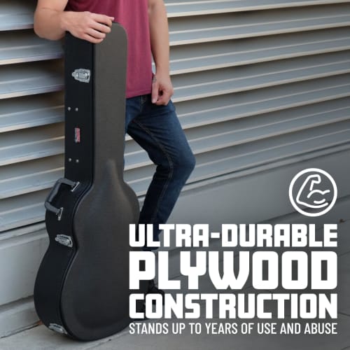 GATOR GWE Series Hard Case for Electric Guitars, Plywood with Tolex Lamination, GWE-TODFRHN (Compatible with Ibanez Tim Henson Signature Model TOD10N/