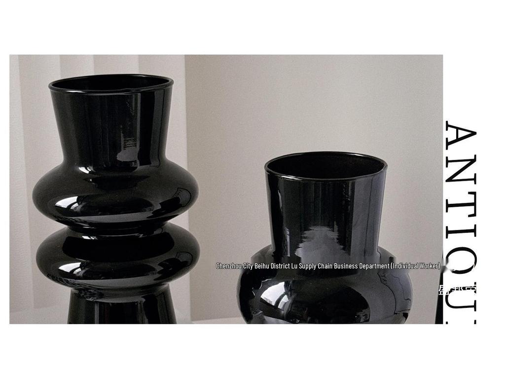 Elegant Glass Vintage Flower Vase for Living Room