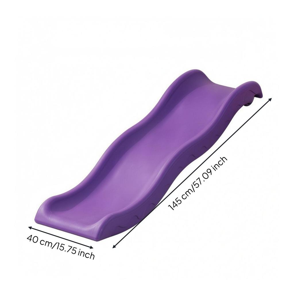 Child-Sized Indoor Slide Rounded Edges HDPE Young Child Heavy-Grade