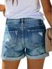 New Elastic Ripped Women's Denim Shorts - 2021 Bestseller