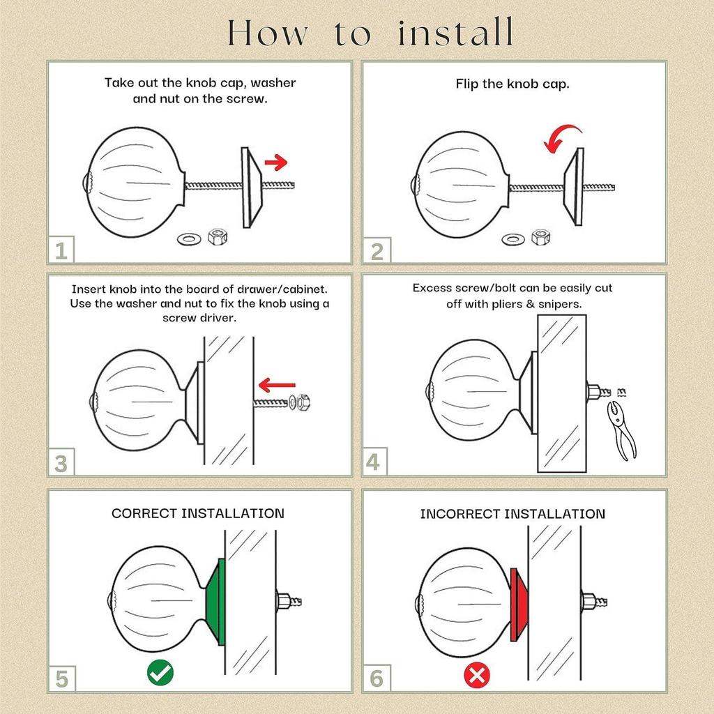 Golden Print Knobs for Door Drawer Cabinet Cupboard Dresser Kitchen Furniture Hardware Wardrobe Pull Handle for Home Decor Pack of 4, Navy Blue