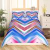 Carton Rainbow King Quen Soft Duvet Cover Children Kids Young Girls Clouds Beding Set Love Heart Warm Comforter Cover Polyester Comfortable Quilt