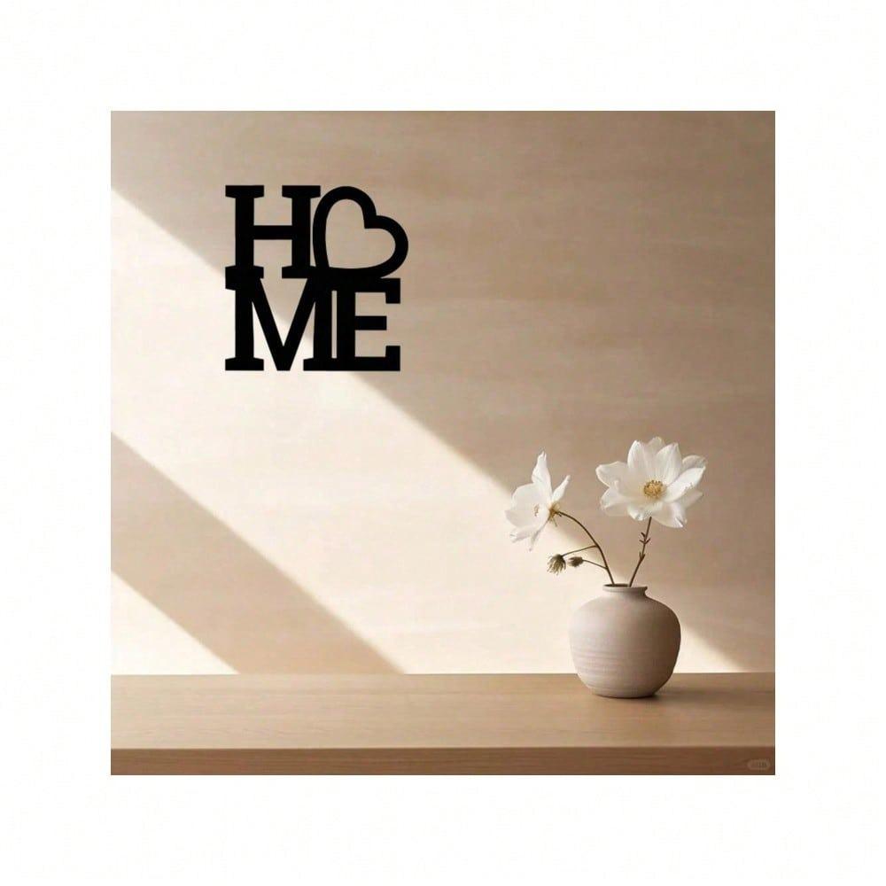 Metal Wall Art Letters 1pc, Iron Home Decor, Black Silhouette Wall Decoration, Abstract Metal Wall Art, Modern Hanging Ornament