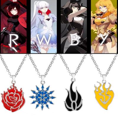 Cross Necklace RWBY-Cosplay Unisex Key Holder Chain Pendant Religious Jewelry Chokers