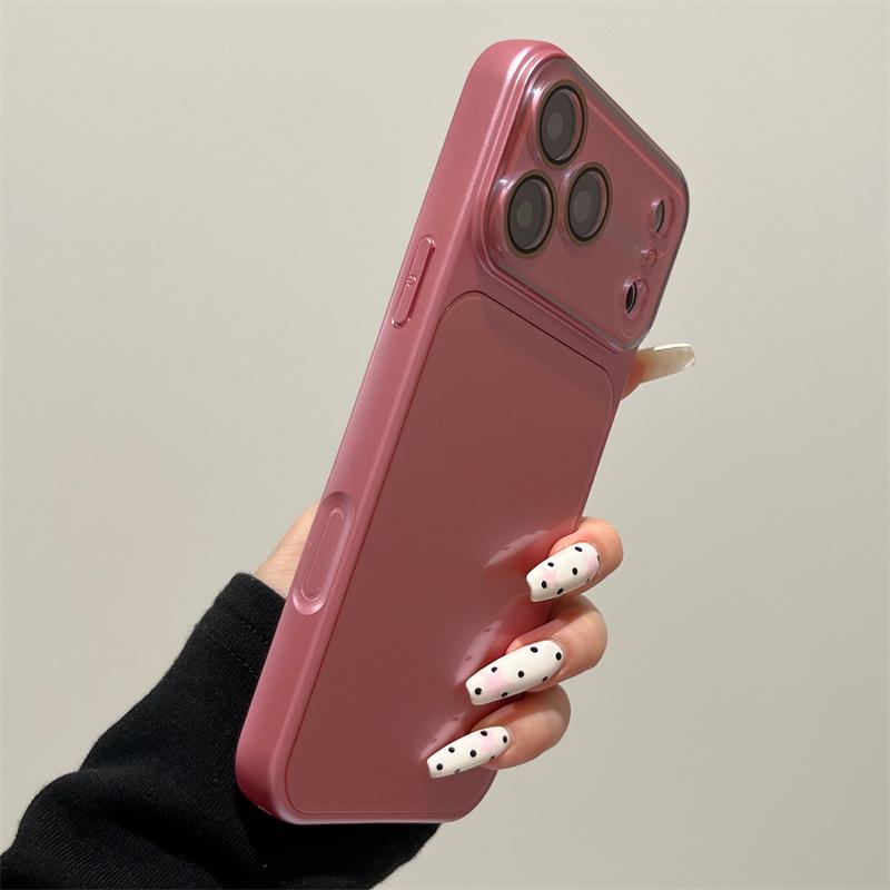 Metallic Hard Shell Case for iPhone 13/14/15/16/17P Pro Max - Drop-proof Advanced Solid Color Design