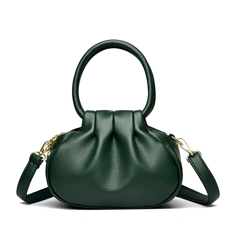 

Женская сумка-пельмень через плечо: Трендовая, Модная, Сумка через плечо для женщин, Идеально подходит для женщин среднего возраста. 21*10*17 cm зелёный