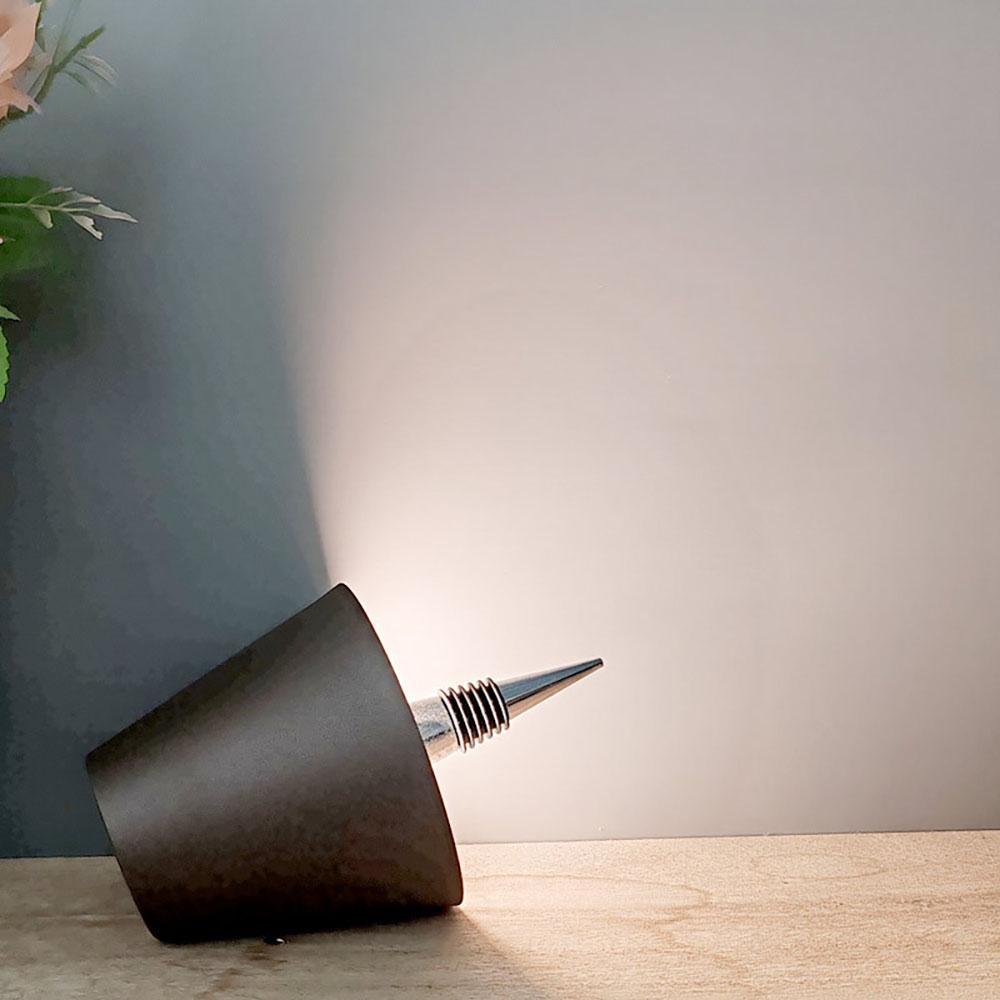Wireless Desk Lamp LED Dimming Metal Wine Bottle Lamp Detachable Portable Charging Night Light Decorative Atmosphere Lamp