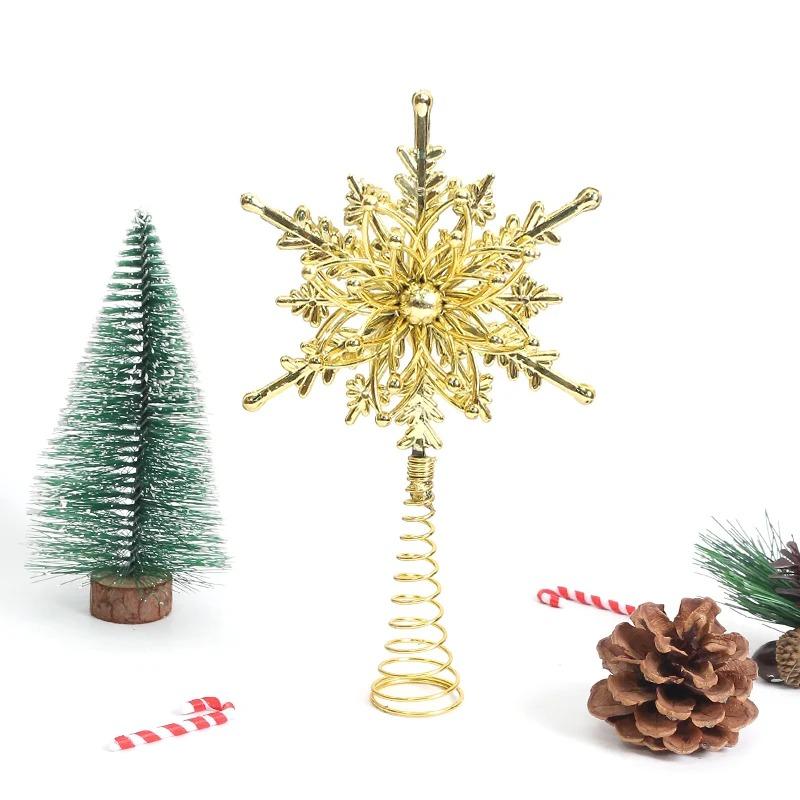 1Pcs 21cm Christmas Decoration Star Xmas Tree Hanging Ornaments Home Room Decor 2025 New Year Party Gift Navidad Accessories