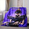 Custom 1pc Wednesday's Dark Adventure Blanket, Soft And Comfortable Blanket, Casual Warm, Camping Travel Blanket, Birthday Gift Q912196
