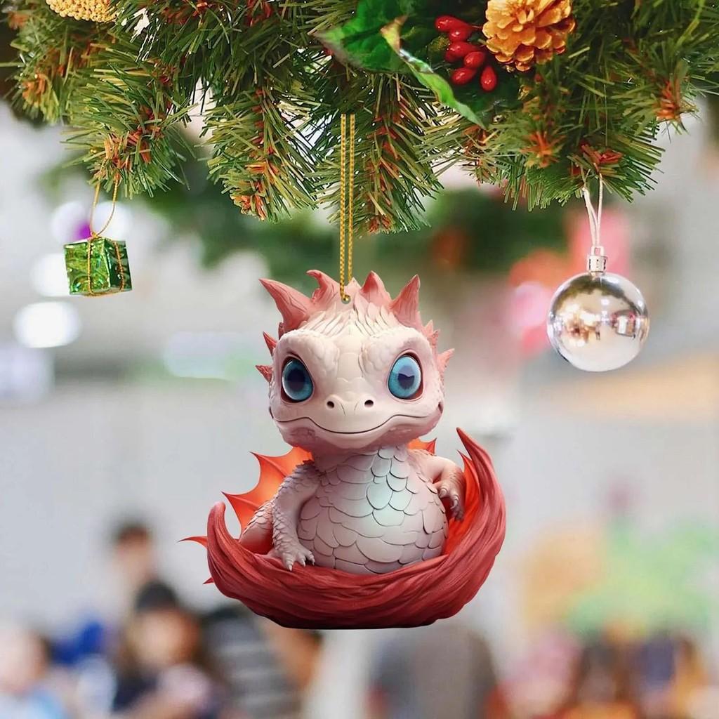 

Рождественский мультяшный праздничный дракон украшение для интерьера автомобиля очаровательный акриловый домашний декор 11