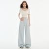 Womens High Waist Wide Leg Jeans Loose Fit Flowy Trousers