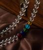 8-12mm White Crystal Buddhist Beads with Glass Rosary & Vajra Accessories.
