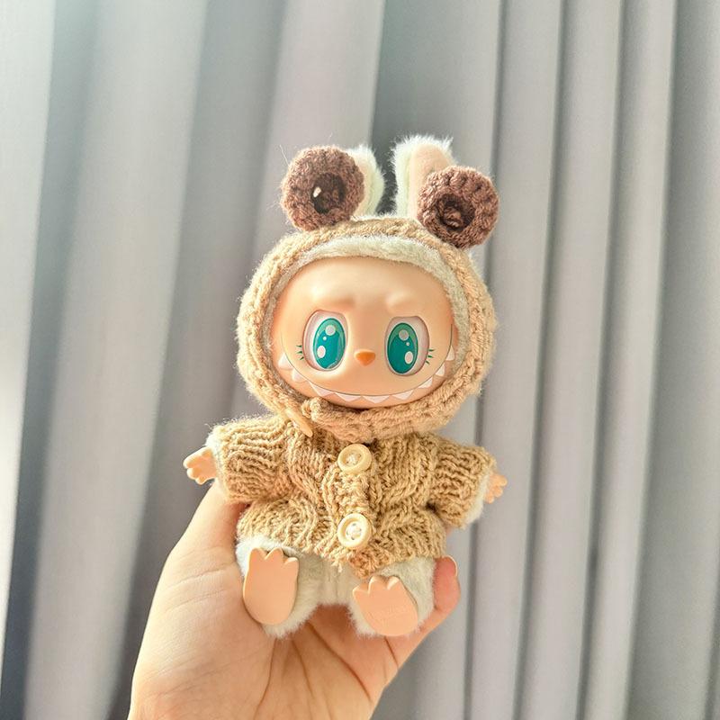 Only Clothes, First and Second Generation, Labubu Clothes, Pendants, Canvas Accessories, Knitting, Rabbit Ear Headband, Cute
