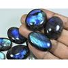 20X29-26X34MM Natural Blue Labradorite Oval Cabochon Loose Gemstone 9Pcs Lot LL-986