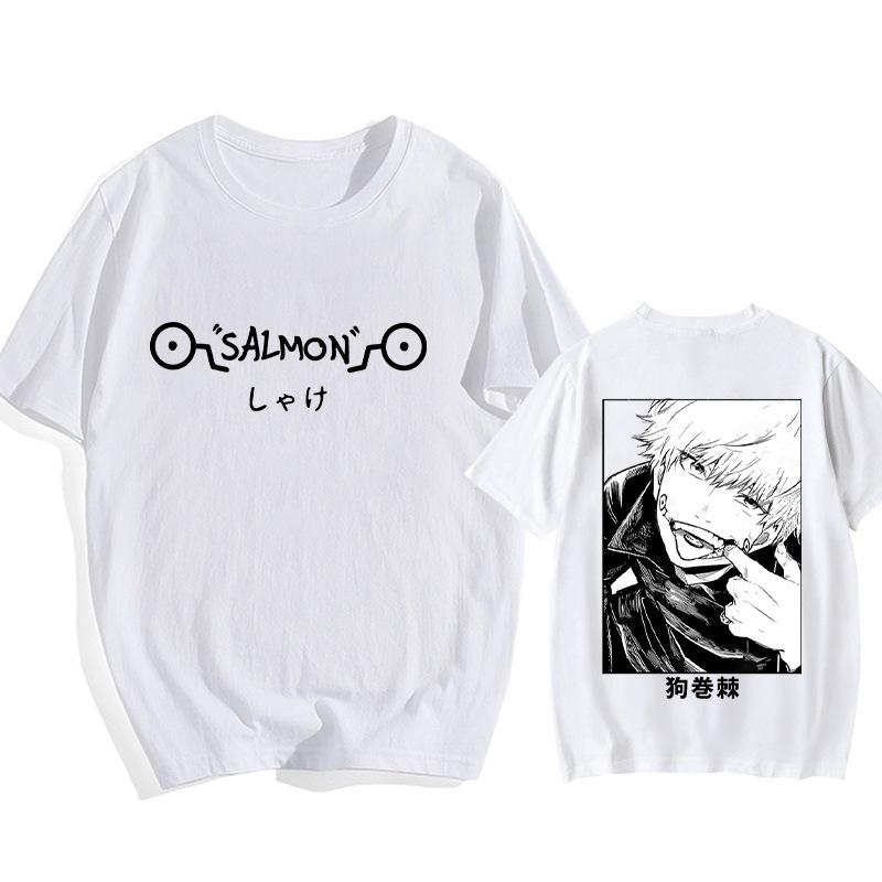 Gojo Satoru Jujutsu Kaisen Anime Trend T-Shirt Cotton Graphic Tee Unisex Unisex Summer Streetwear