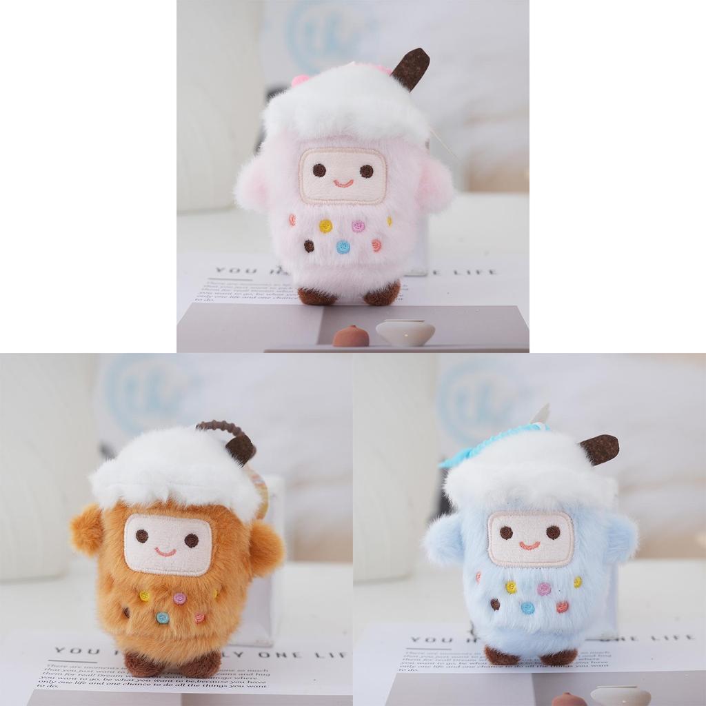Plush Milk Tea Cup Keychain Soft Toy Cute Carrier For Kids And Adults