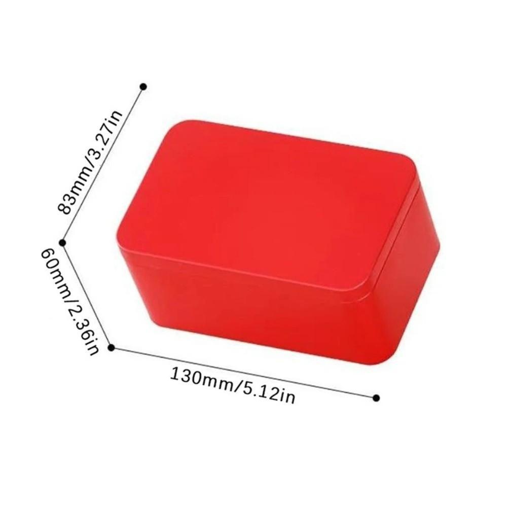 Solid Color Tea Container Square Empty Cans Gift Jars Card Box Home Storage