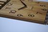 Oak panel clock in slats 155x30cm