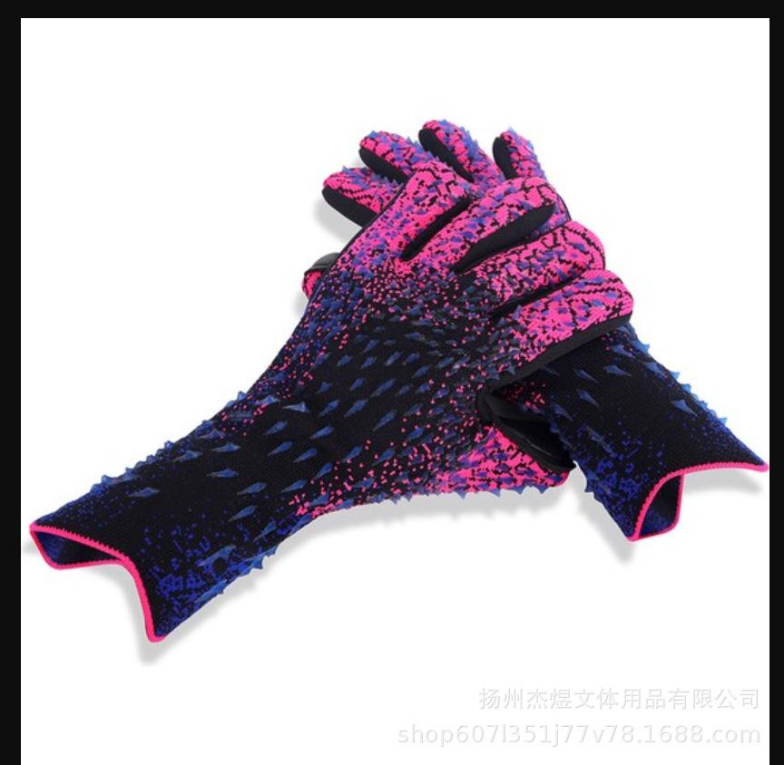 Football Goalkeeper Gloves Thickened Children Adult Latex Fingerless Training Breathable Comfortable Football Goalkeeper Gloves