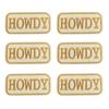 10pcs /Lots Western Cowboys Embroidered Patches Letter Patch Iron On Patches For Clothing Thermoadhesive Patches Jackets Hats Diy 