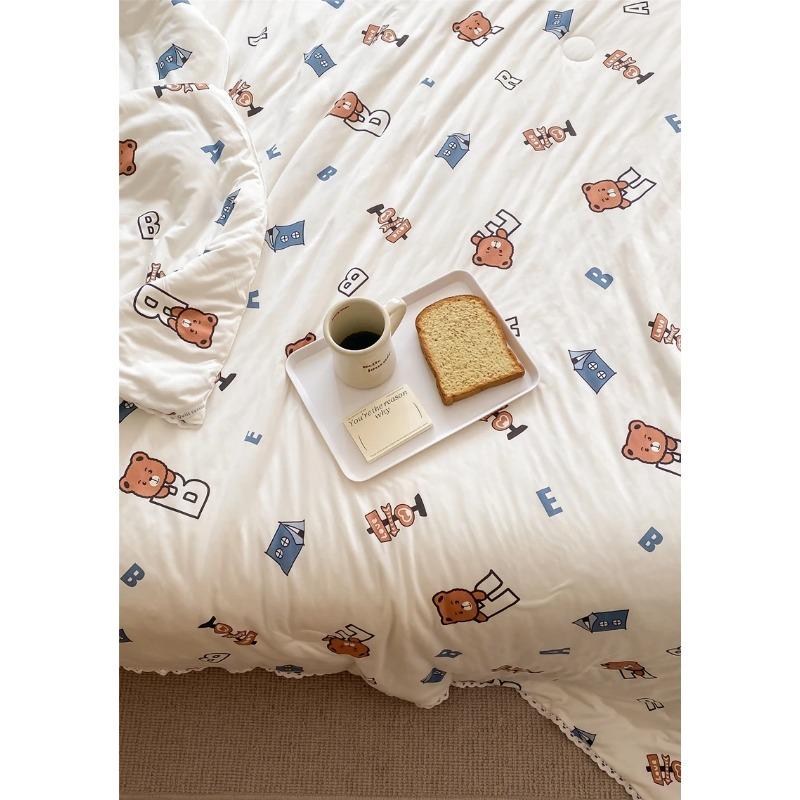 Skin-Friendly And Comfortable Cotton And Linen Embroidered Soybean Summer Quilt Cooling Quilt