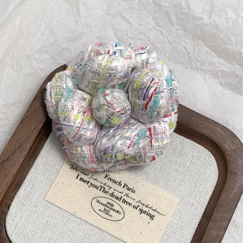 French Style Fabric Camellia Brooches Vintage Elegant Flower Lapel Pins For Women Fashion Wedding Party Badge Accessories Gifts