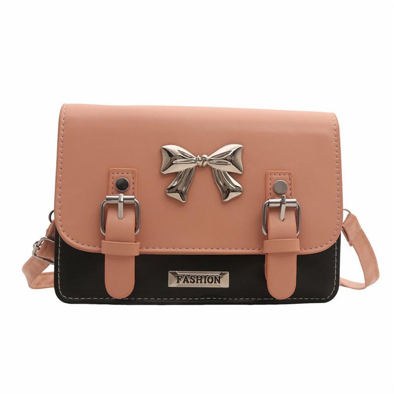 Cute Girl Bow Knot Casual Shoulder Bag Trendy Spring 2024 Fashion Messenger Bag