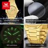 OPK Business Men Watch Sport Quartz Man Wristwatch Waterproof Luminous Date Week Stainless Steel Men's Watches