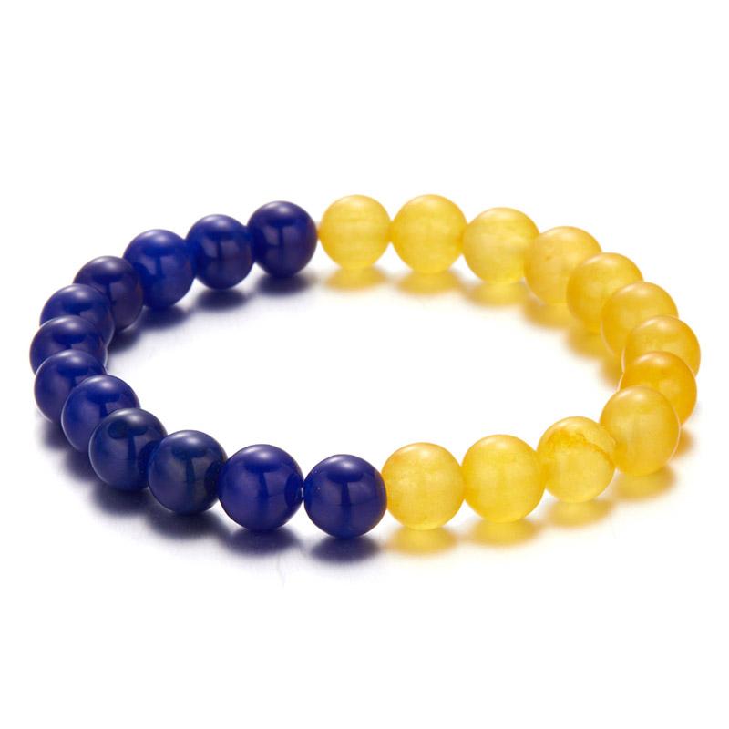 

New Trendy Beaded Bracelet Men Women Handmade Braided Rope Braclet Adjustable Ukrainian Braslet Lapis Lazuli Brazalete Pulseira