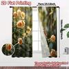 2pcs   2D FLAT PRINTING Curtains (Without Rod) Blossom Owl Modern Curtains Roller Blinds Semi-Sheer Curtains Decorations Inside