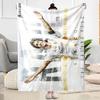 Football Player Action Blanket Soft & Cozy Suitable for Seaside Sofa Livingroom for All Occasions Stylish Decor Birthday Christmas Gift Blanket
